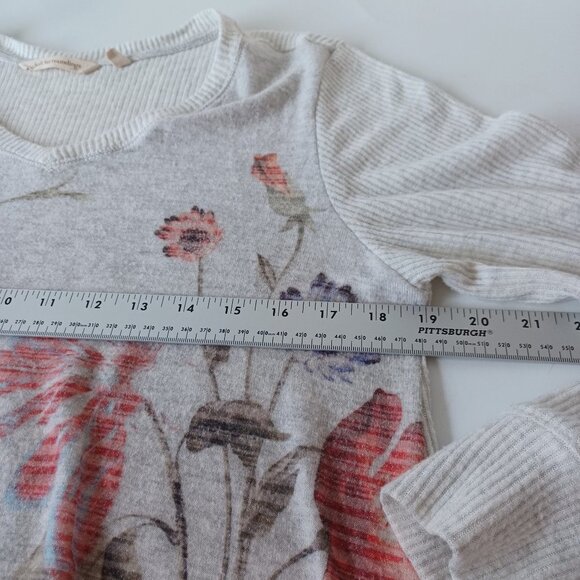Soft Surroundings Pullover Floral Ribbed Knit Size Medium - Picture 11 of 16